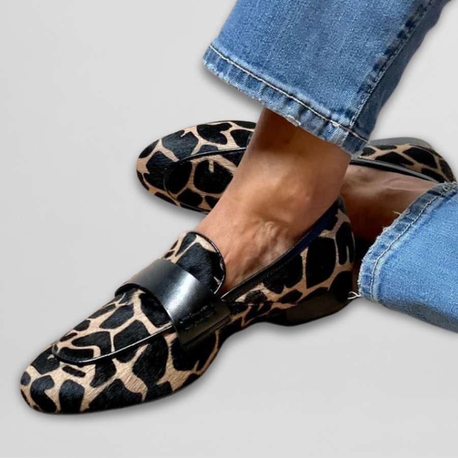 Katie - Mokasíny s leopardím vzorem