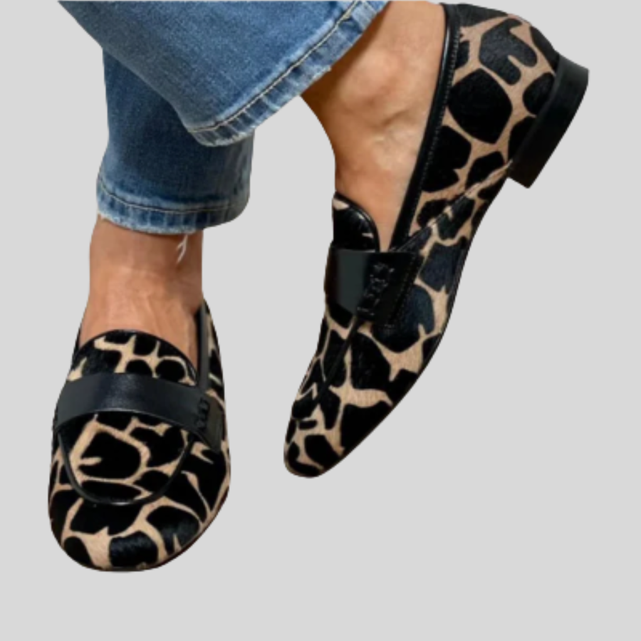 Katie - Mokasíny s leopardím vzorem