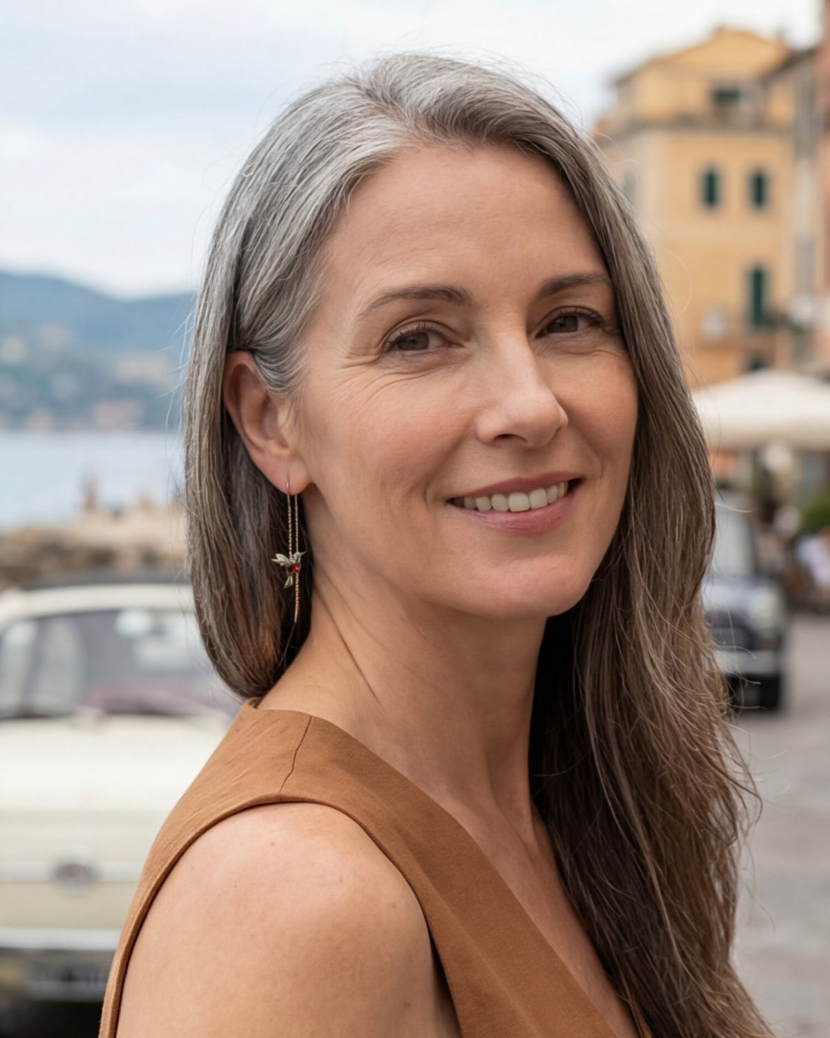 Náušnice Safira