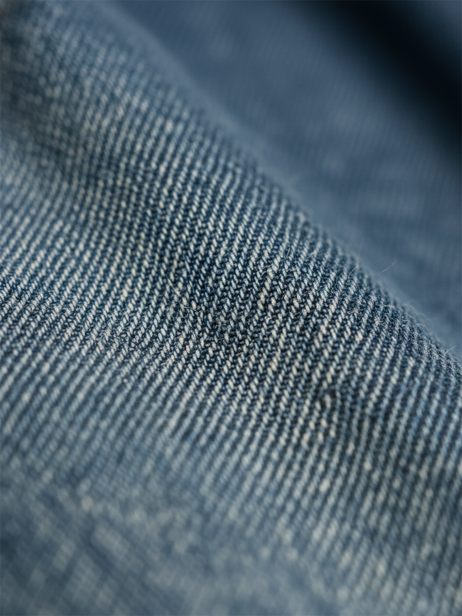 Karen | Dlouhé šaty z vintage praného denimu s dotekem měkké bavlny