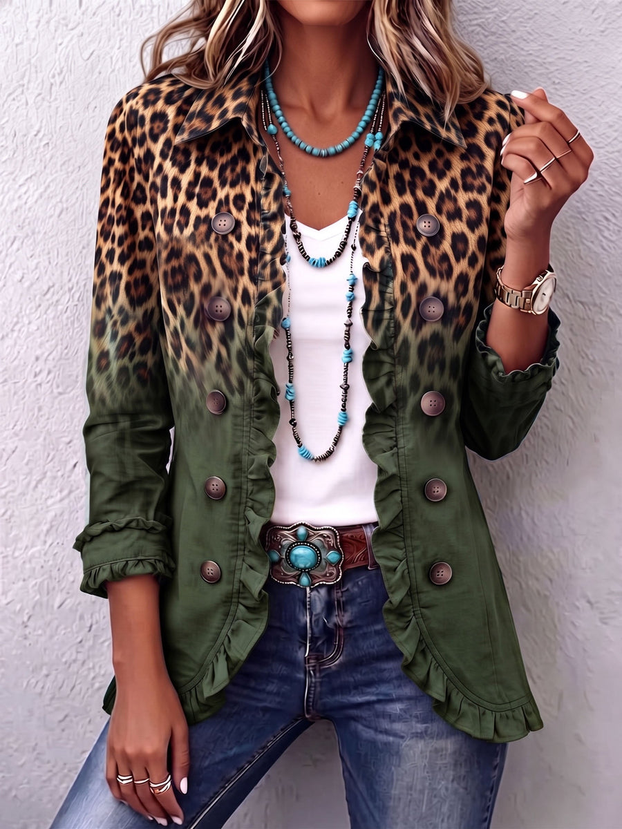 Ramona | Blazer Leopardí Zelený