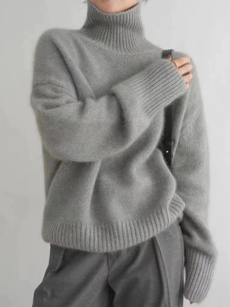 Dámský Oversized Rolák z Měkké Pleteniny
